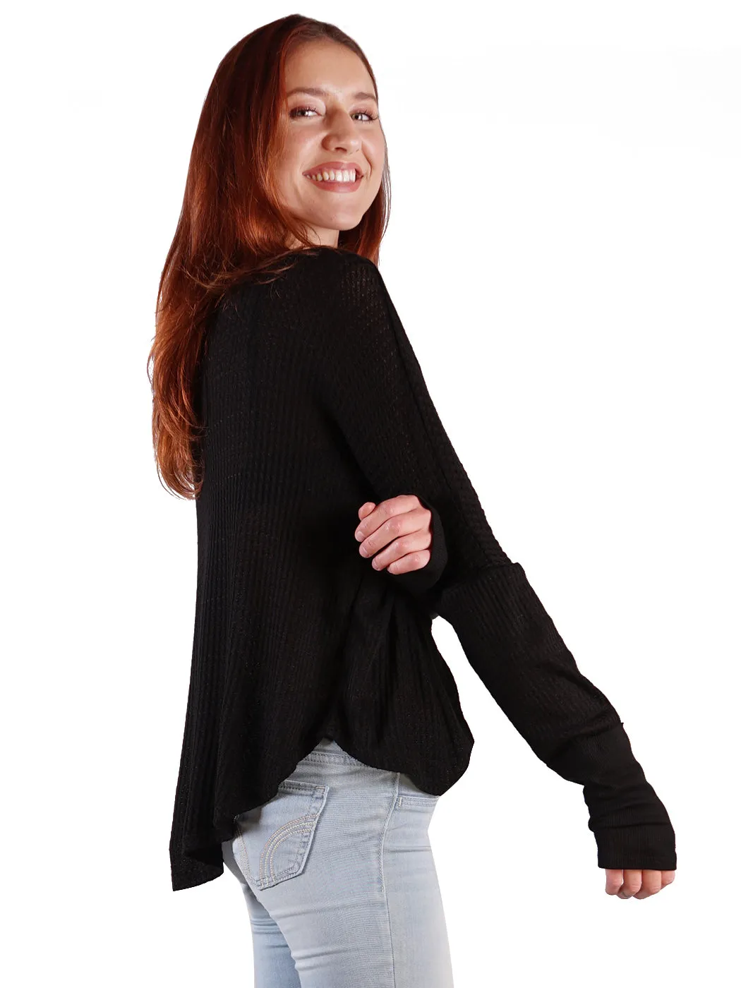 Waffle Button-Up Long Sleeve Shirt sold by Anna-Kaci product image thumbnail 4