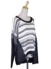 Lush Hello Fall Chunky Striped Raglan Sleeves Contrast Pullover Knit Sweater Top sold by Anna-Kaci
