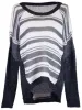 Lush Hello Fall Chunky Striped Raglan Sleeves Contrast Pullover Knit Sweater Top sold by Anna-Kaci