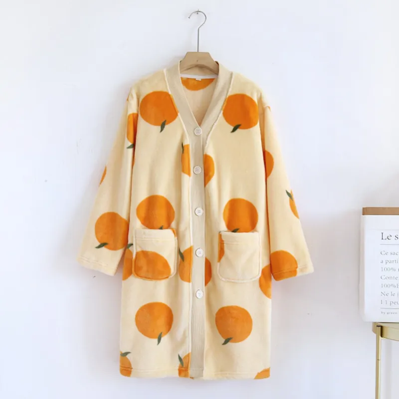 Orange Pattern Knit Cardigan sold by Anna-Kaci