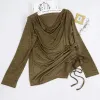 Side Gathered Cinched Top sold by Anna-Kaci