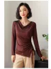 Side Gathered Cinched Top sold by Anna-Kaci