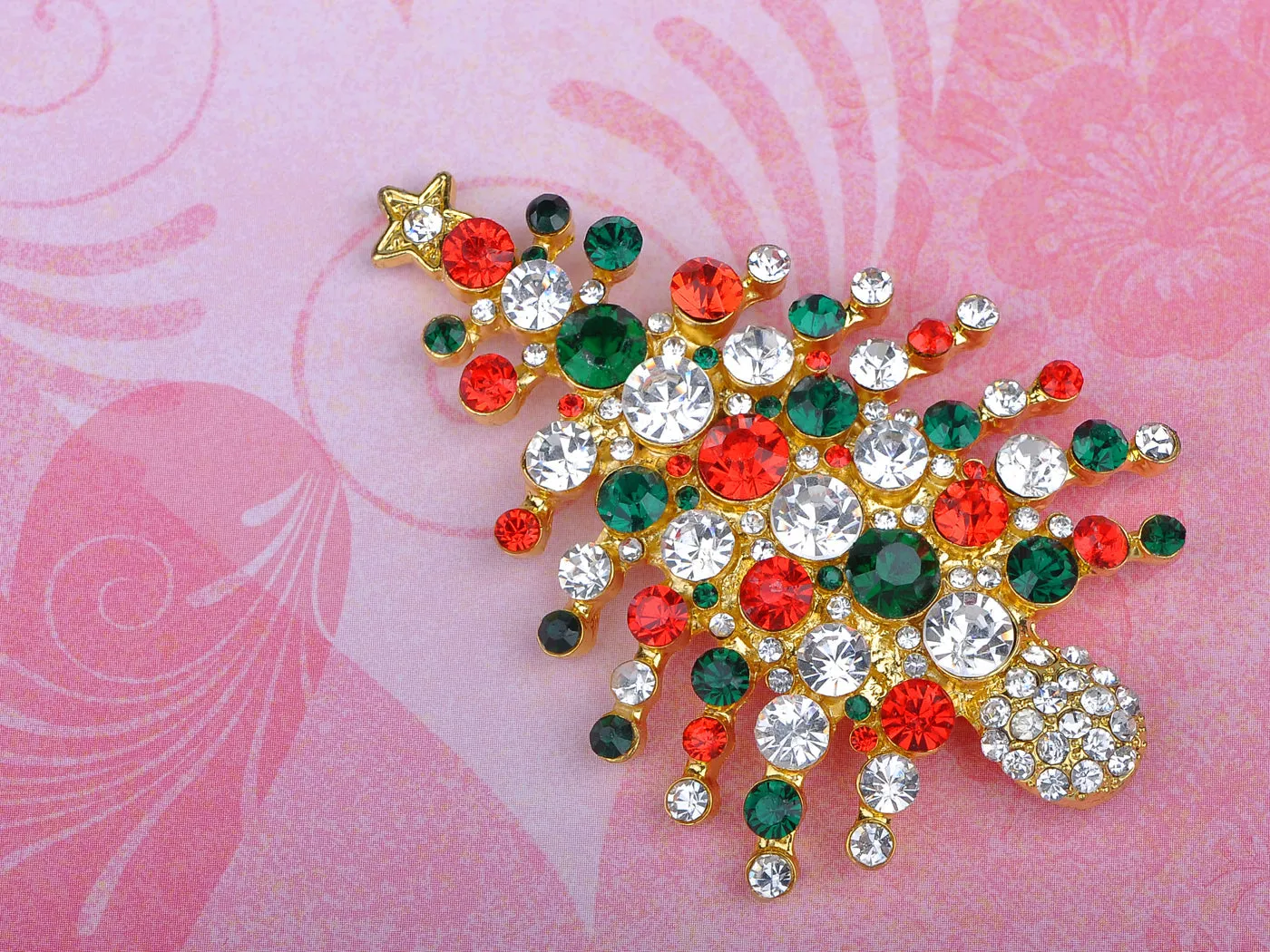 Winter Christmas Tree Noel Holiday Pin Brooch sold by Anna-Kaci product image thumbnail 2