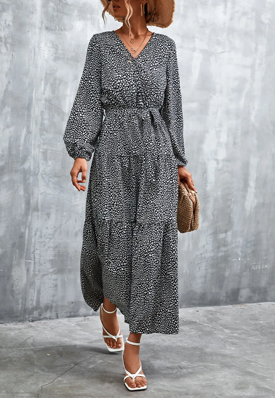 Cheetah Print Tiered Maxi Dress sold by Anna-Kaci product image thumbnail 3