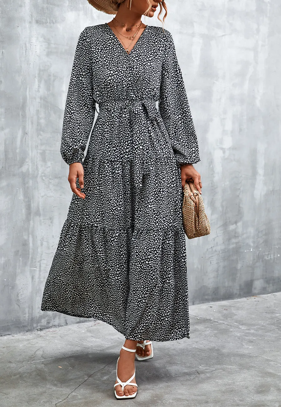 Cheetah Print Tiered Maxi Dress sold by Anna-Kaci product image thumbnail 4