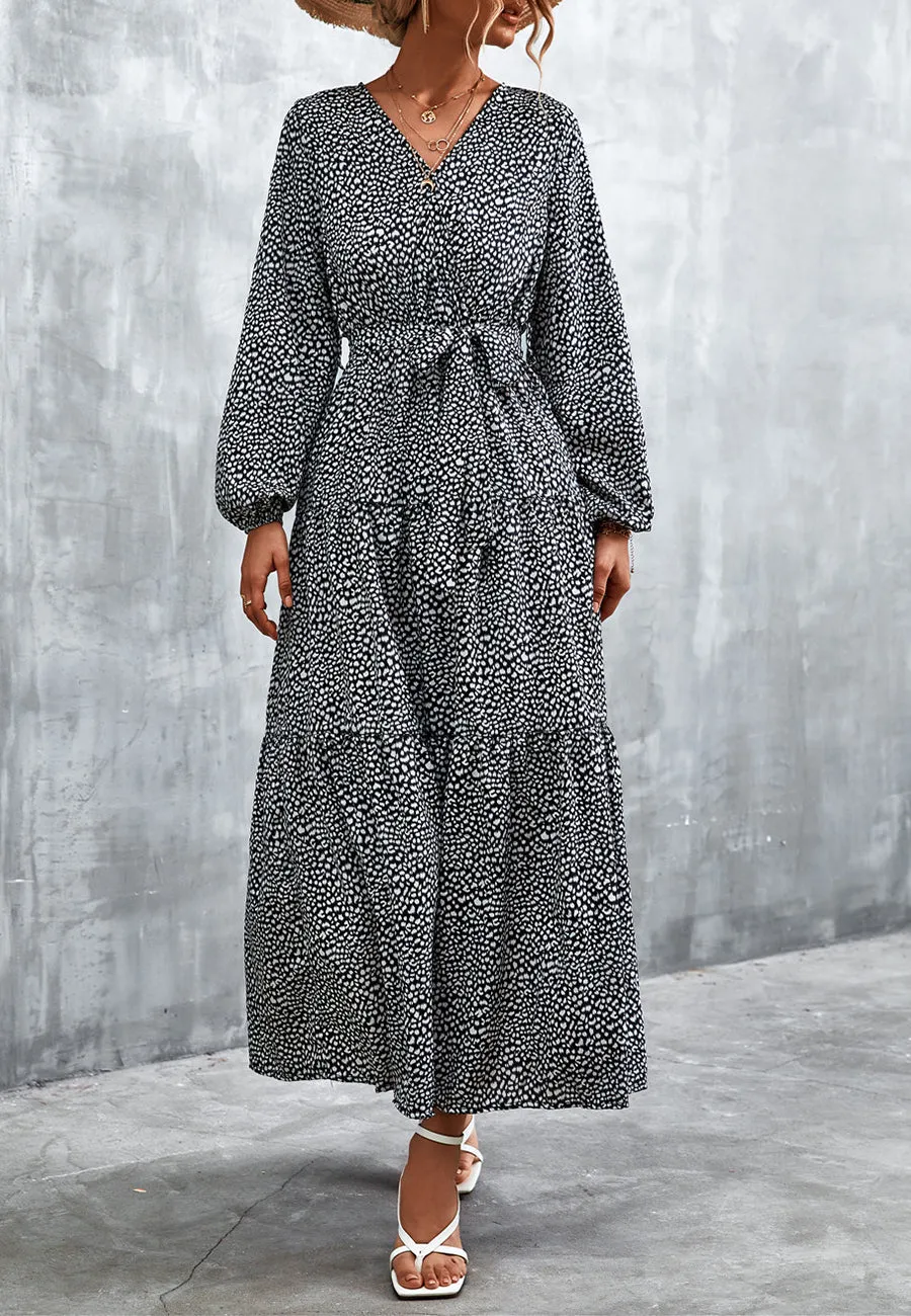 Cheetah Print Tiered Maxi Dress sold by Anna-Kaci product image thumbnail 5