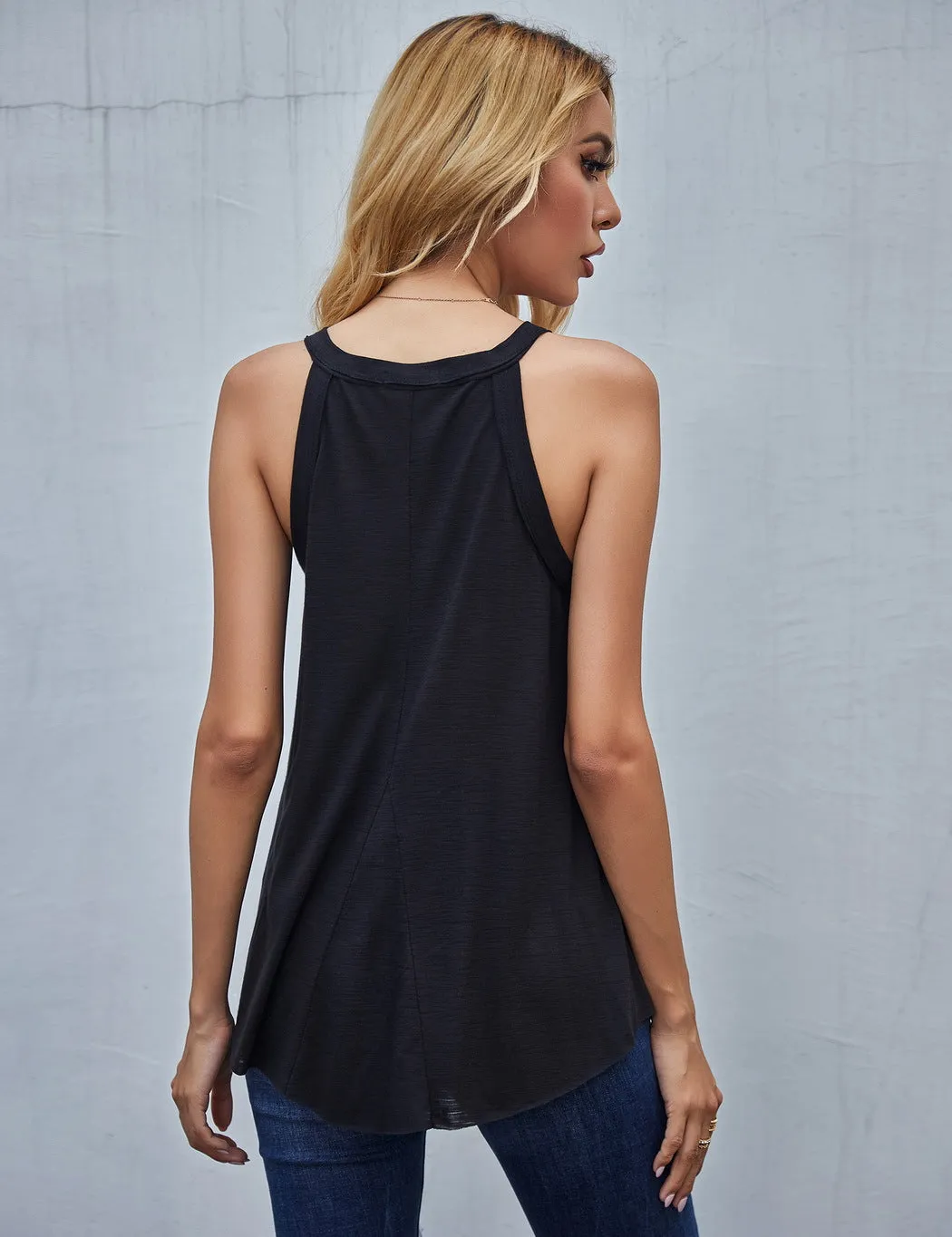 Handkerchief Flare Tank sold by Anna-Kaci product image thumbnail 3
