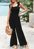 Tie-Shoulder Wide Leg Jumpsuit sold by Anna-Kaci