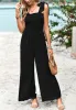 Tie-Shoulder Wide Leg Jumpsuit sold by Anna-Kaci