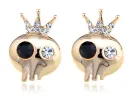 Scaled Threatening Scary Skull Element Earrings sold by Anna-Kaci