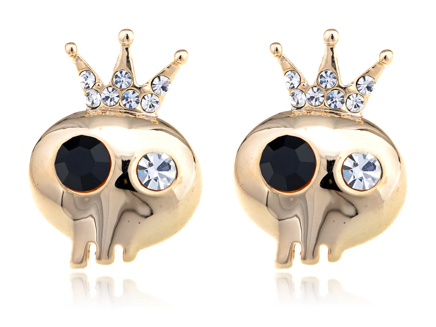 Scaled Threatening Scary Skull Element Earrings sold by Anna-Kaci product image thumbnail 5