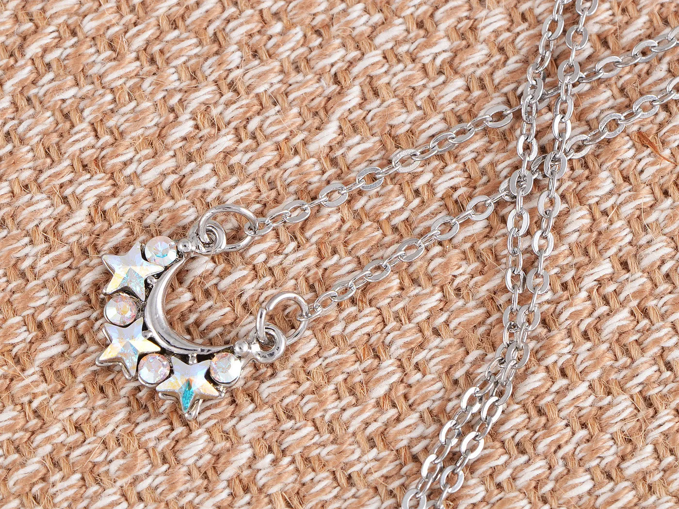 Swarovski Crystal Shooting Star Hot Galaxy Crest Aurora Boreale Pendant Necklace sold by Anna-Kaci product image thumbnail 4