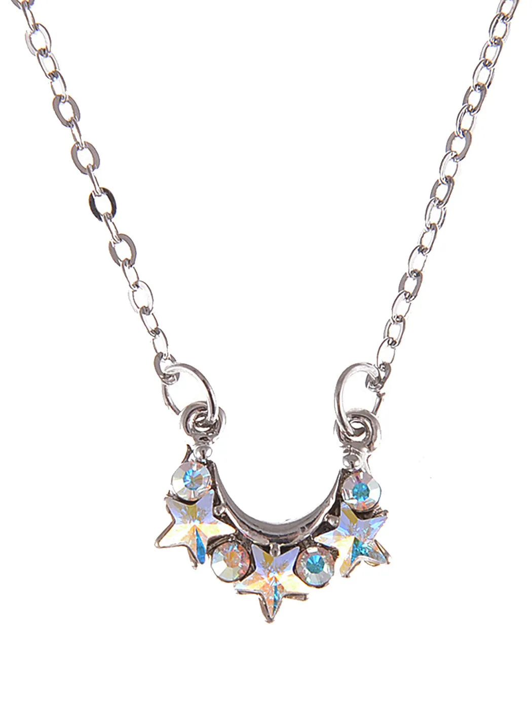 Swarovski Crystal Shooting Star Hot Galaxy Crest Aurora Boreale Pendant Necklace sold by Anna-Kaci