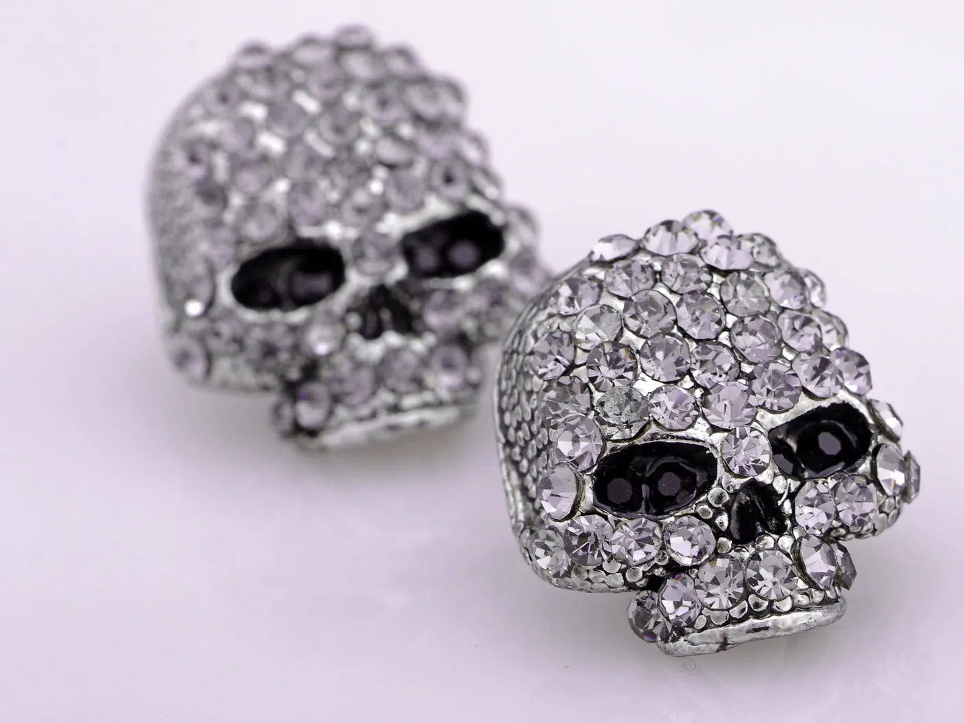 Scaled Threatening Scary Skull Element Earrings sold by Anna-Kaci product image thumbnail 4