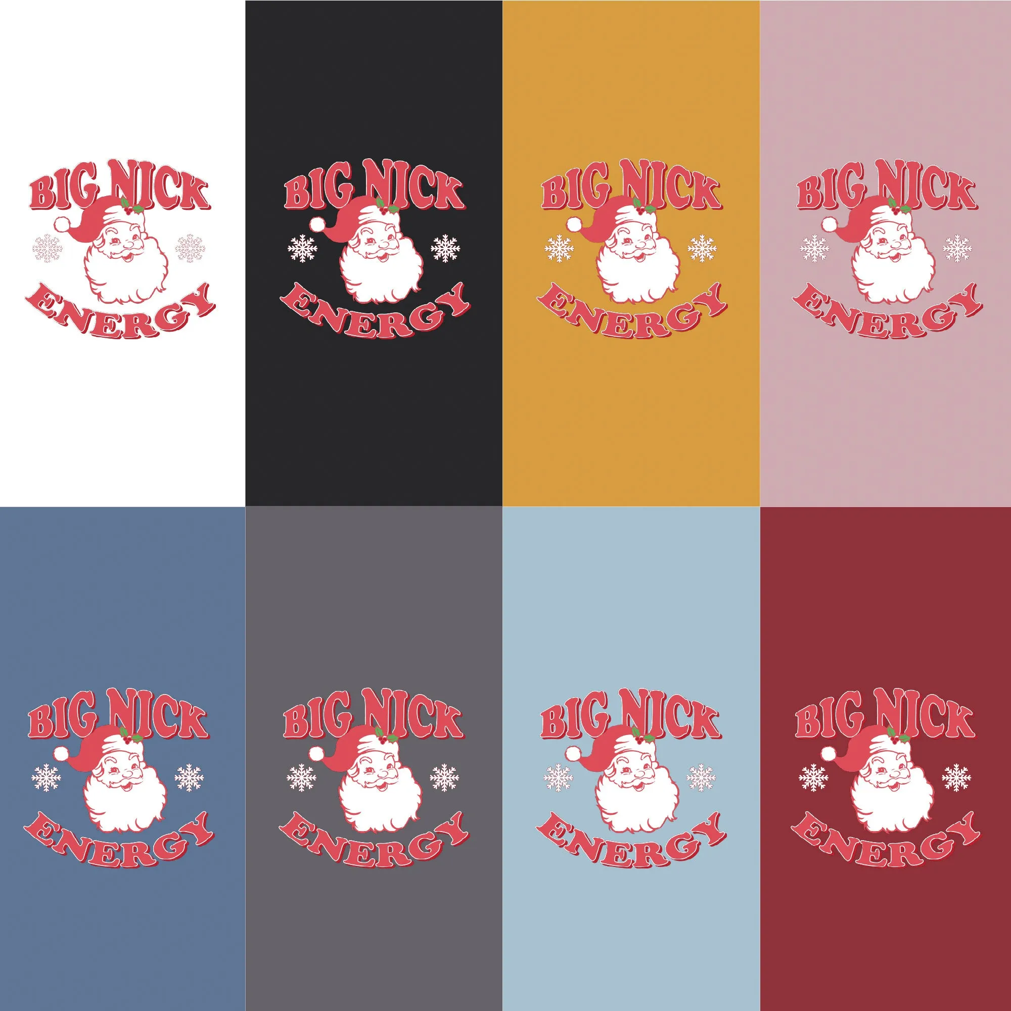 Playful Holiday T-shirt Big Nick Energy Christmas Tee sold by Anna-Kaci product image thumbnail 4