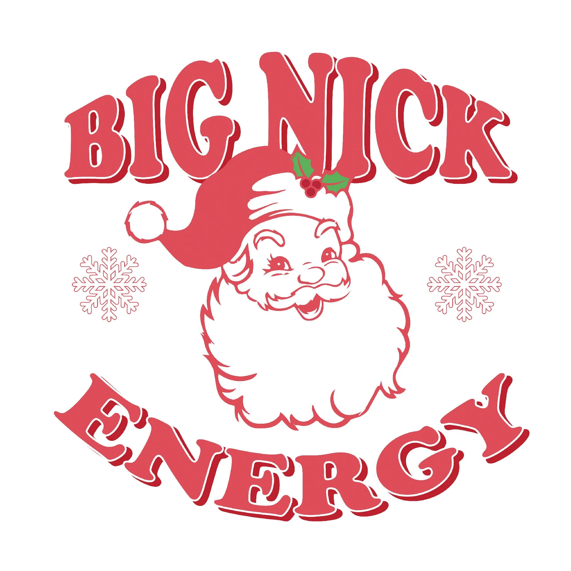 Playful Holiday T-shirt Big Nick Energy Christmas Tee sold by Anna-Kaci product image thumbnail 2