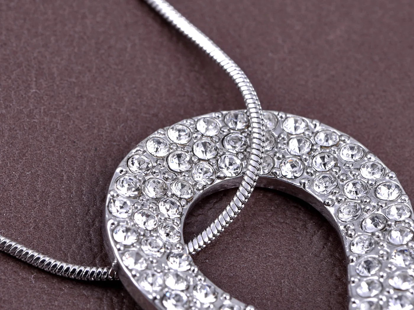 Swarovski Crystal Elements Infinity Teardrop Pendant Necklace sold by Anna-Kaci product image thumbnail 4