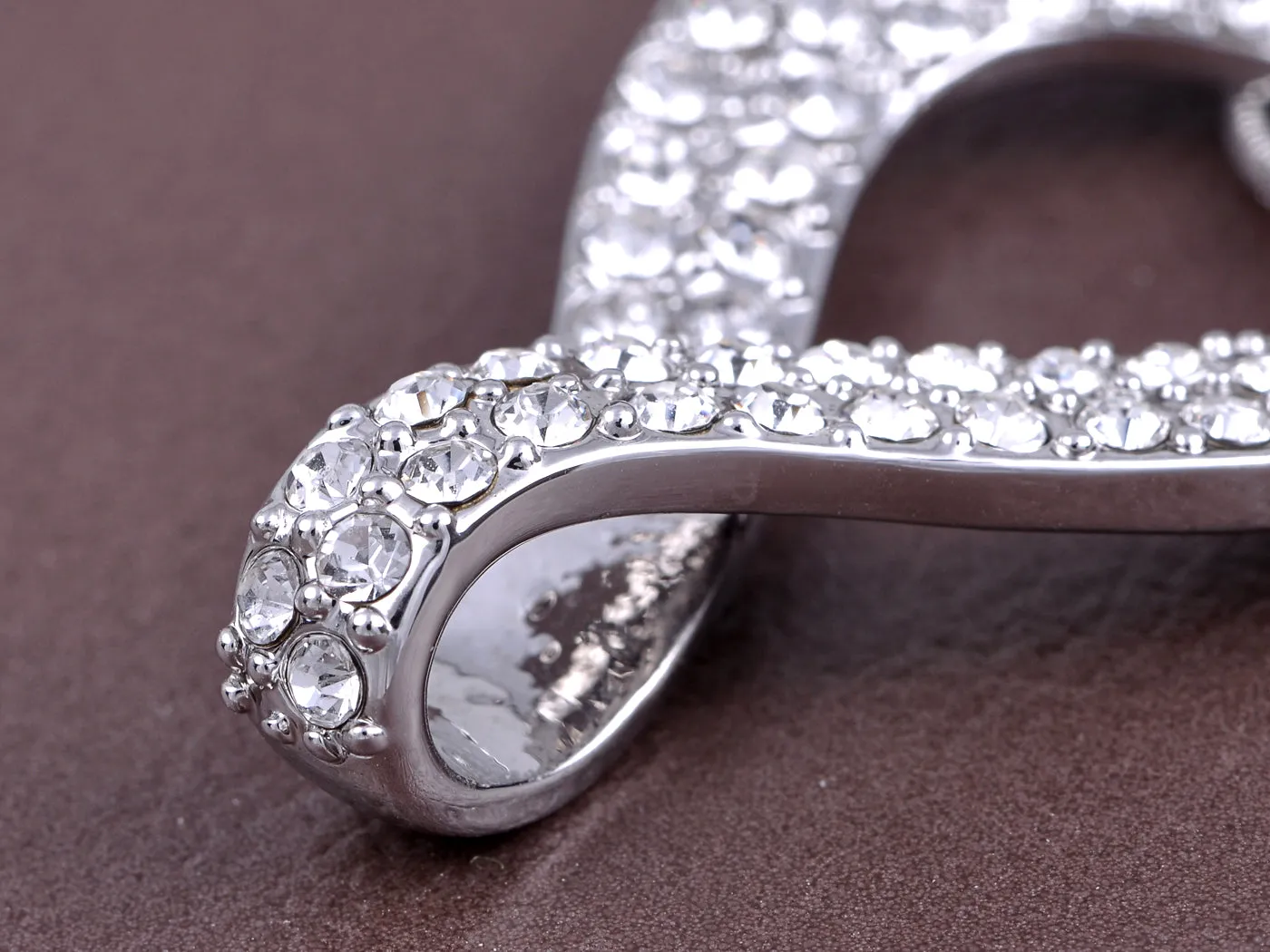 Swarovski Crystal Elements Infinity Teardrop Pendant Necklace sold by Anna-Kaci product image thumbnail 2