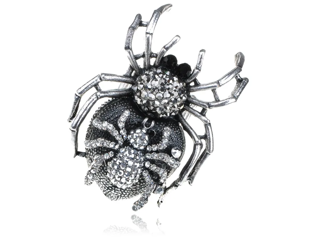Silver Halloween Mother Spider Ring sold by Anna-Kaci