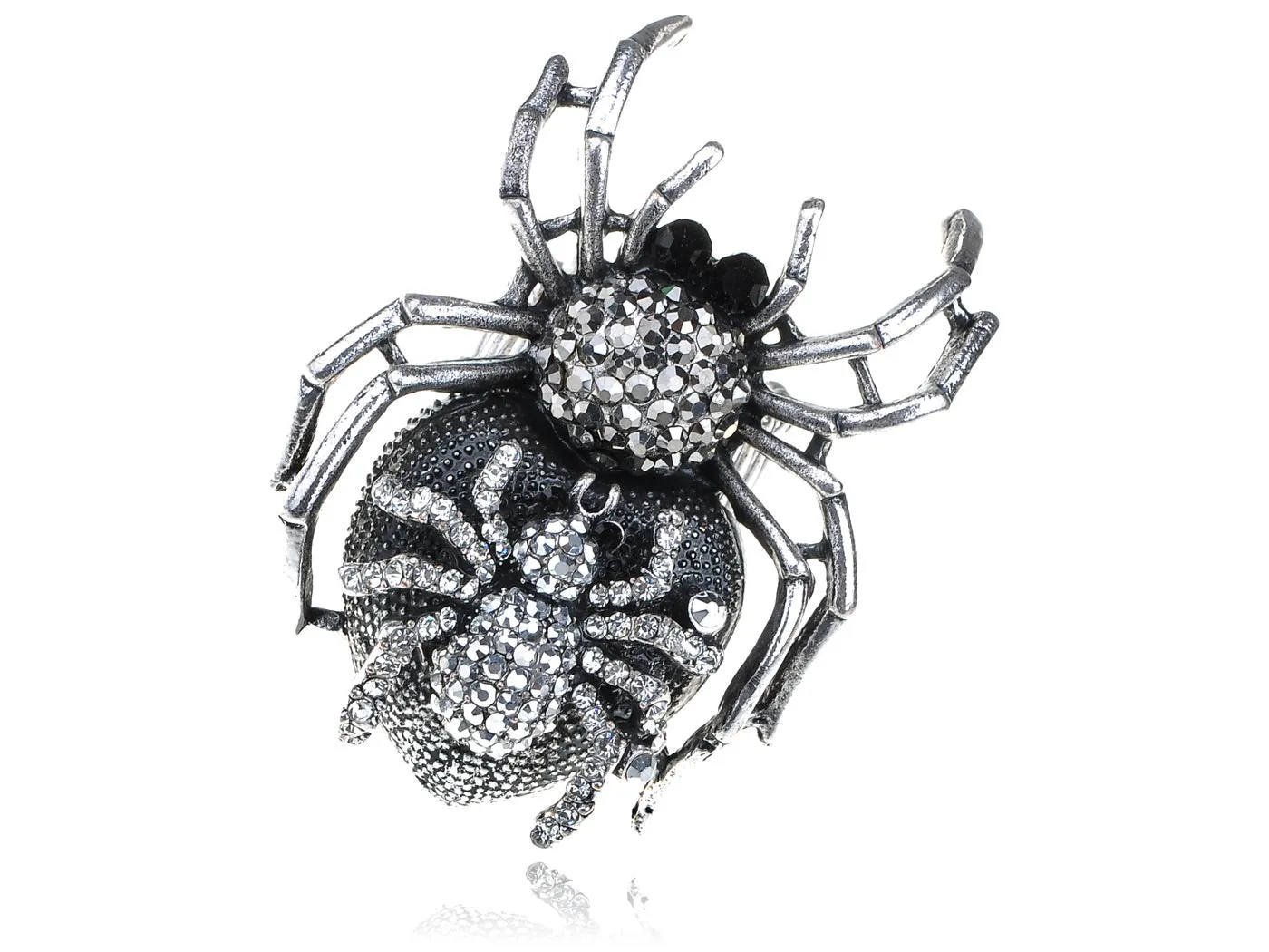 Silver Halloween Mother Spider Ring sold by Anna-Kaci
