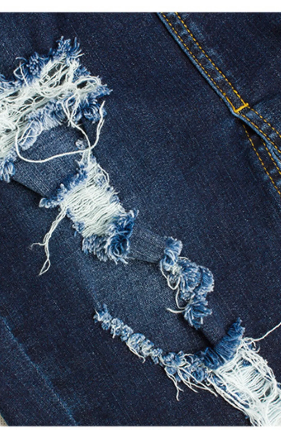 High Waist Distressed Denim Skirt sold by Anna-Kaci product image thumbnail 2