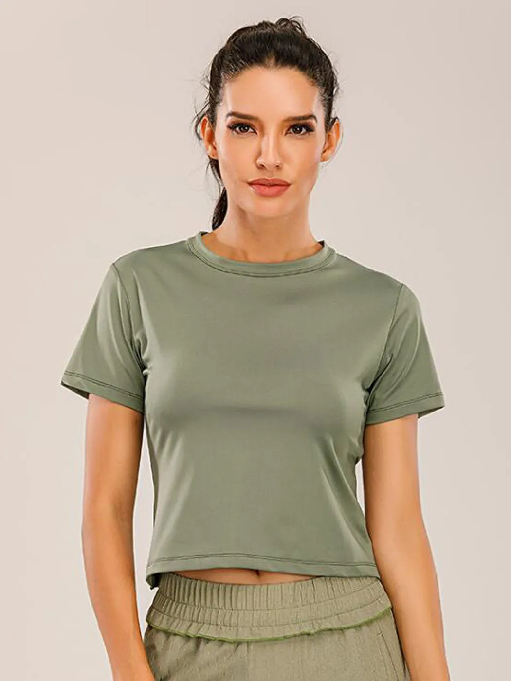 Workout Tops for Women Keyhole Yoga Shirts Athletic Running Tank Tops sold by Anna-Kaci product image thumbnail 2