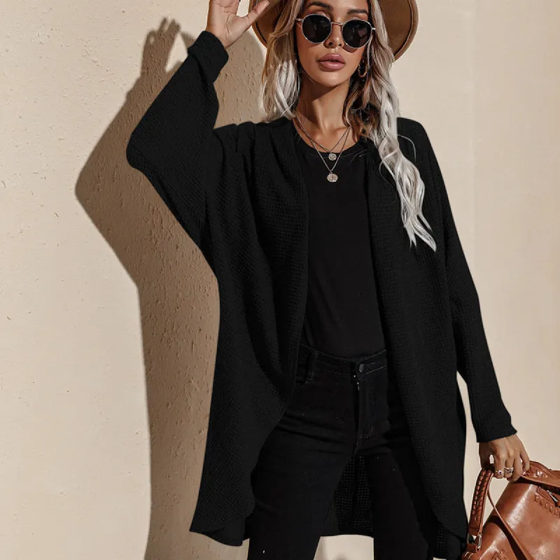 Easy Open Front Knitted Cardigan sold by Anna-Kaci