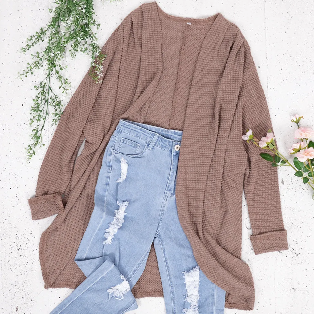 Easy Open Front Knitted Cardigan sold by Anna-Kaci product image thumbnail 3