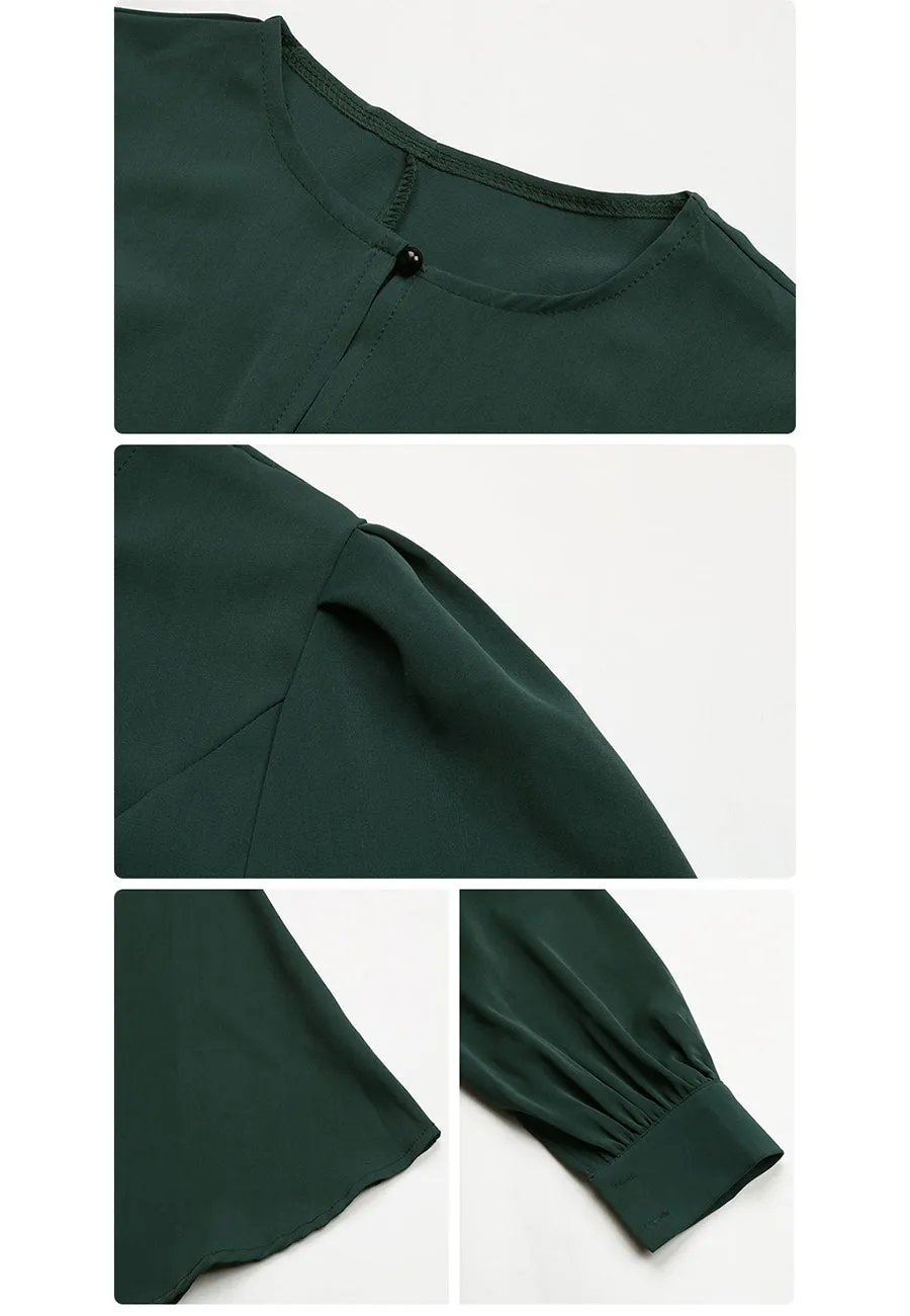 Solid Keyhole Front Dress sold by Anna-Kaci product image thumbnail 5