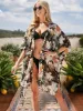 Anna-Kaci Women's Floral Kimono Cover-Up with Tassel Trim sold by Anna-Kaci