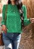 Ruffle Neck Floral Blouse sold by Anna-Kaci
