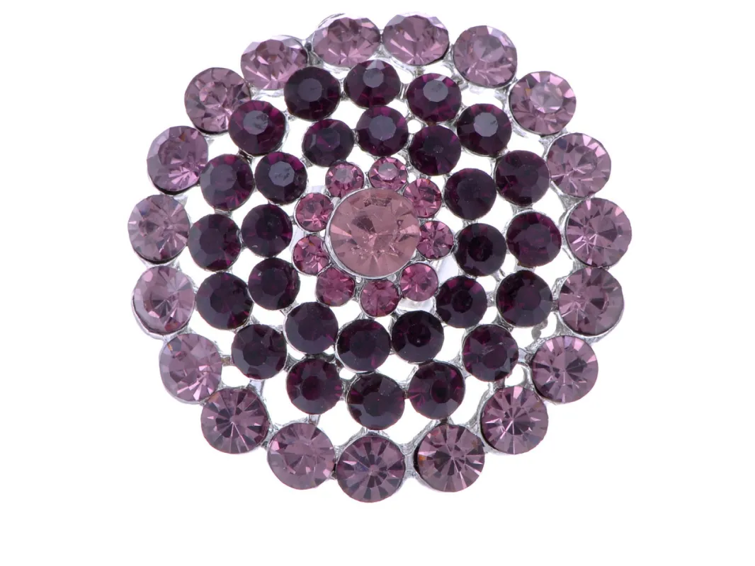 Shine Gems Cluster Flower Floral Statement Ring sold by Anna-Kaci