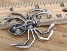 Pirate Gun Black Jeweled Spider Insect Pin Brooch sold by Anna-Kaci