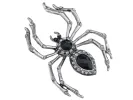 Pirate Gun Black Jeweled Spider Insect Pin Brooch sold by Anna-Kaci