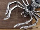 Pirate Gun Black Jeweled Spider Insect Pin Brooch sold by Anna-Kaci