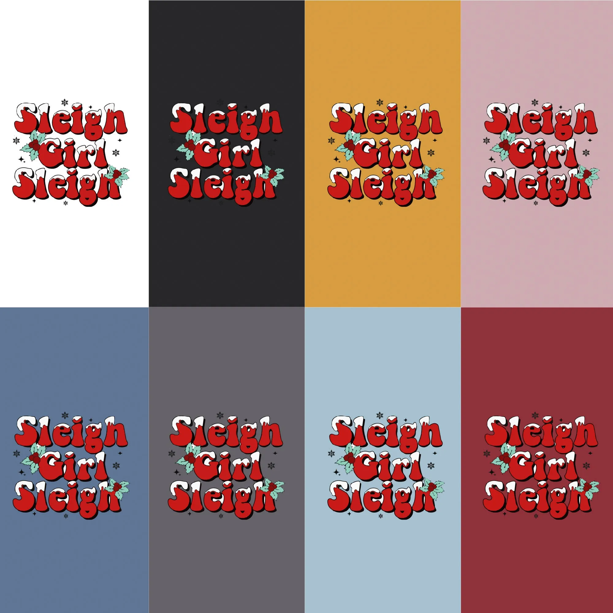 Spread Cheer 'Sleigh Girl Sleigh' Christmas T-shirt sold by Anna-Kaci product image thumbnail 4
