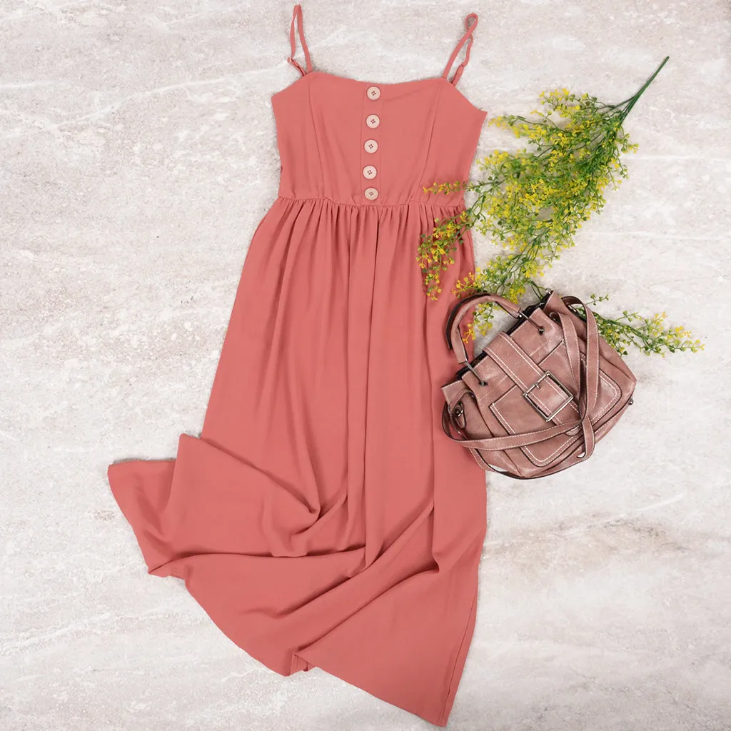 Smocked Back Button Dress sold by Anna-Kaci product image thumbnail 5