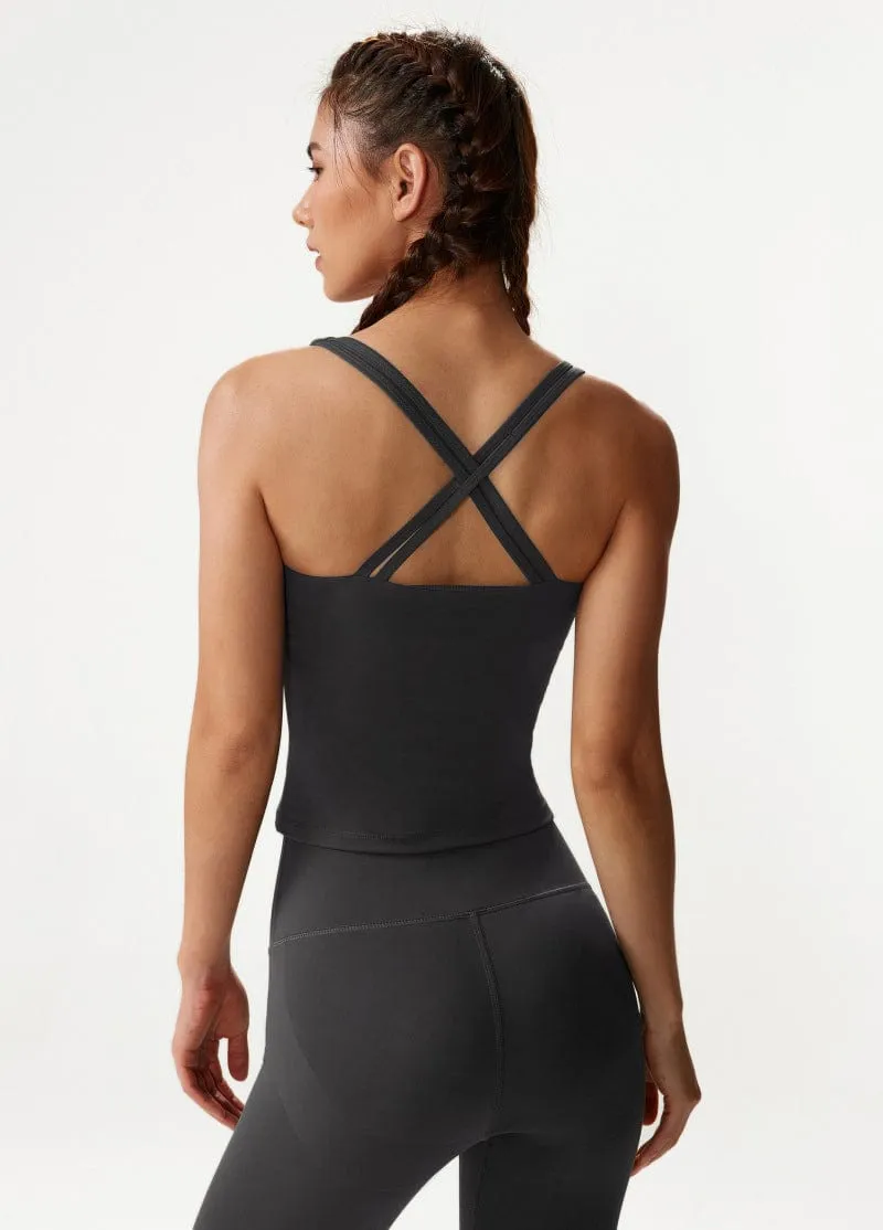 Crossover Racerback Lined Bra Fitness Tank Top sold by Anna-Kaci product image thumbnail 5