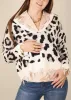Tassel Frayed Hem Patterned Sweater sold by Anna-Kaci