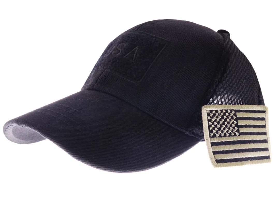 Anna-Kaci Unisex American Flag Hat | Distressed Trucker USA Flag Patch Baseball Cap sold by Anna-Kaci