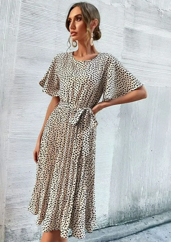 Cheetah Print Pleated Dress sold by Anna-Kaci product image thumbnail 2