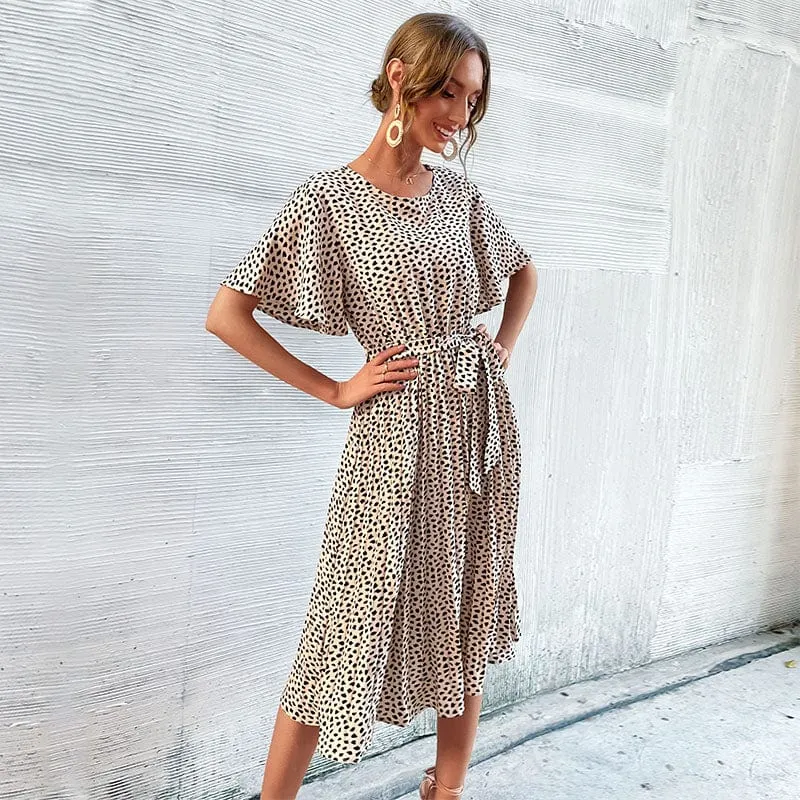 Cheetah Print Pleated Dress sold by Anna-Kaci product image thumbnail 3