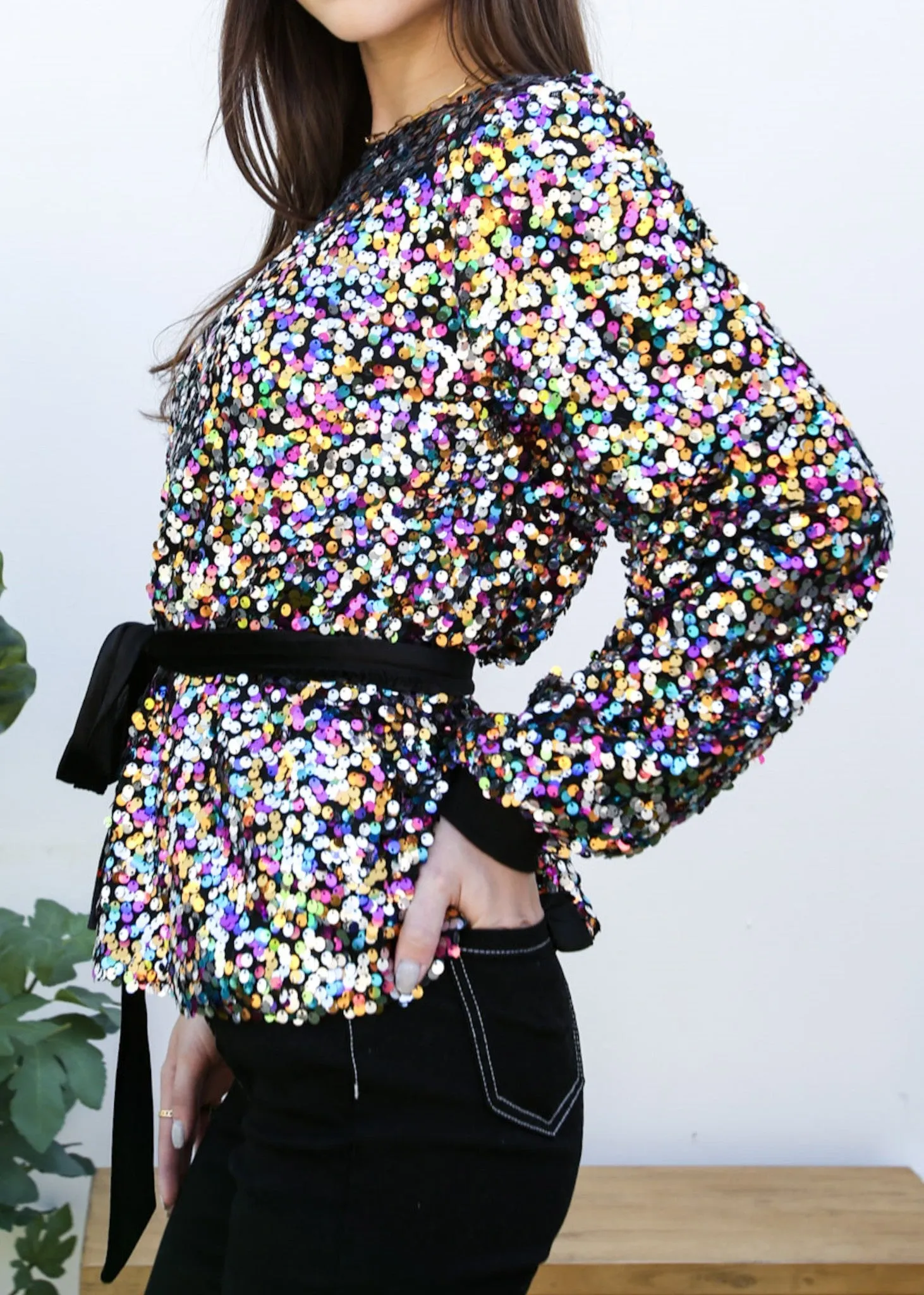 Sequin Party Sweatshirt Pullover Top sold by Anna-Kaci product image thumbnail 3