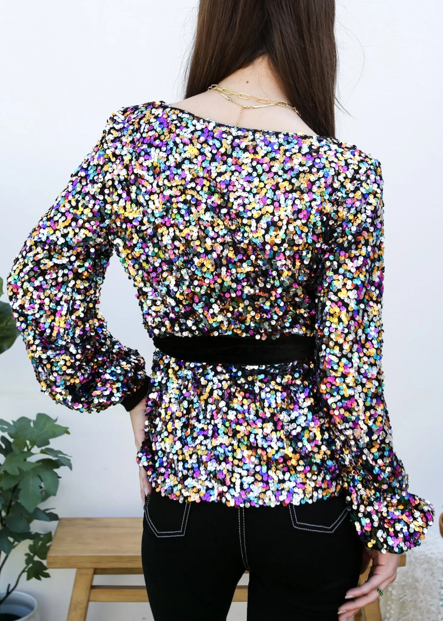 Sequin Party Sweatshirt Pullover Top sold by Anna-Kaci product image thumbnail 2