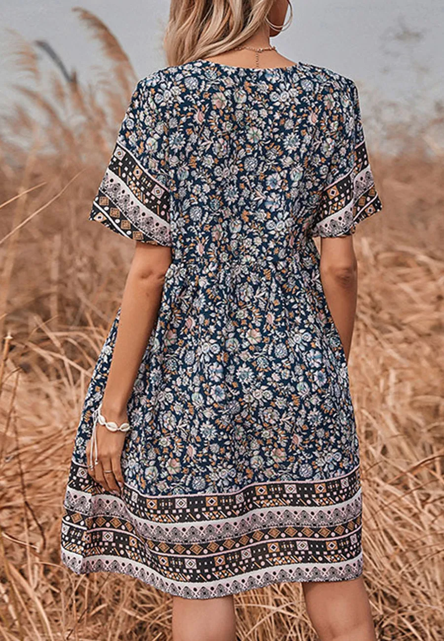 Boho Short Sleeve Dress sold by Anna-Kaci product image thumbnail 5