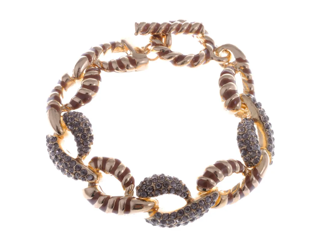 Infinity Loop Abstract Coiling Snake Serpent Rope Cord Chain Bangle Bracelet sold by Anna-Kaci