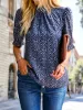 Floral High Neck Vintage Blouse sold by Anna-Kaci