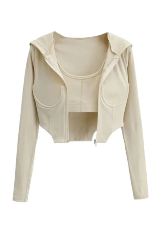 Underwire Corset Cropped Jacket sold by Anna-Kaci