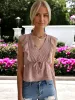 Short Sleeved Lace Design Mesh Layered Chiffon Shirt sold by Anna-Kaci