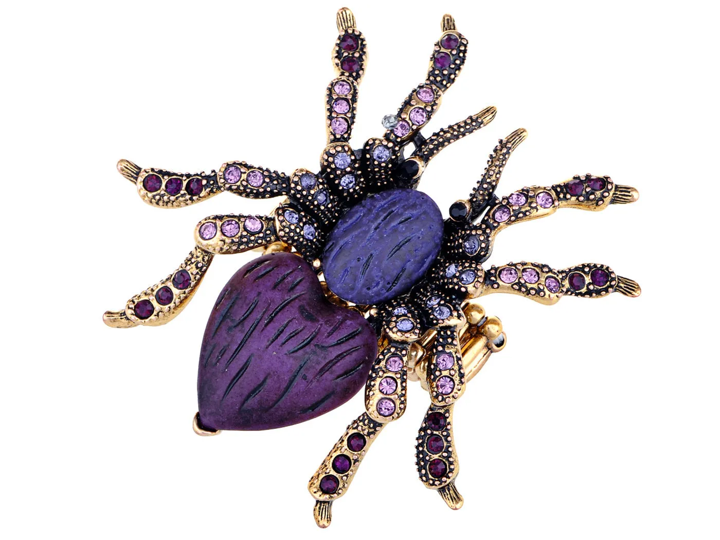 Purple Heart Spider Tarantula Ring sold by Anna-Kaci
